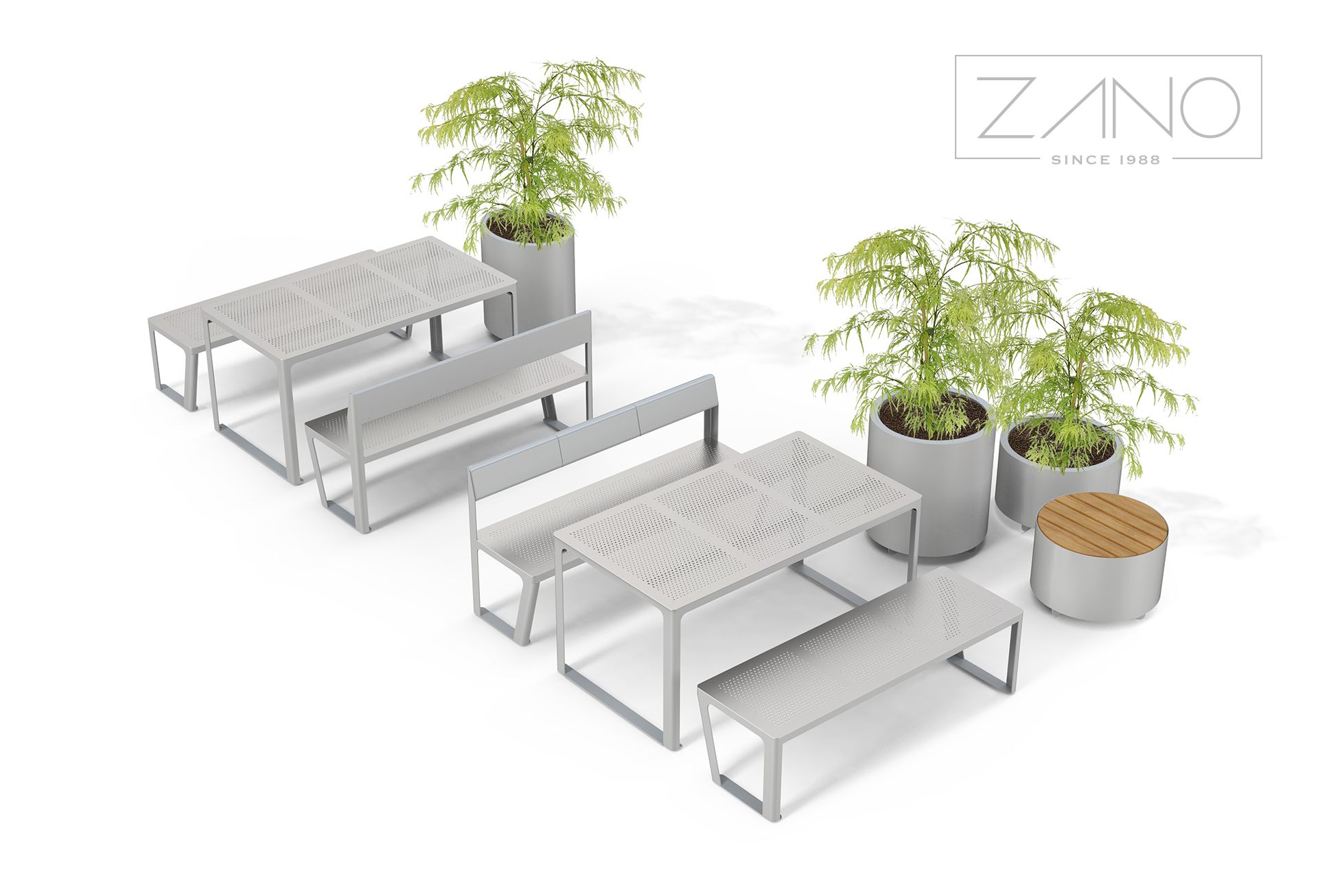 Tavolo e panche urban di zano urban furniture