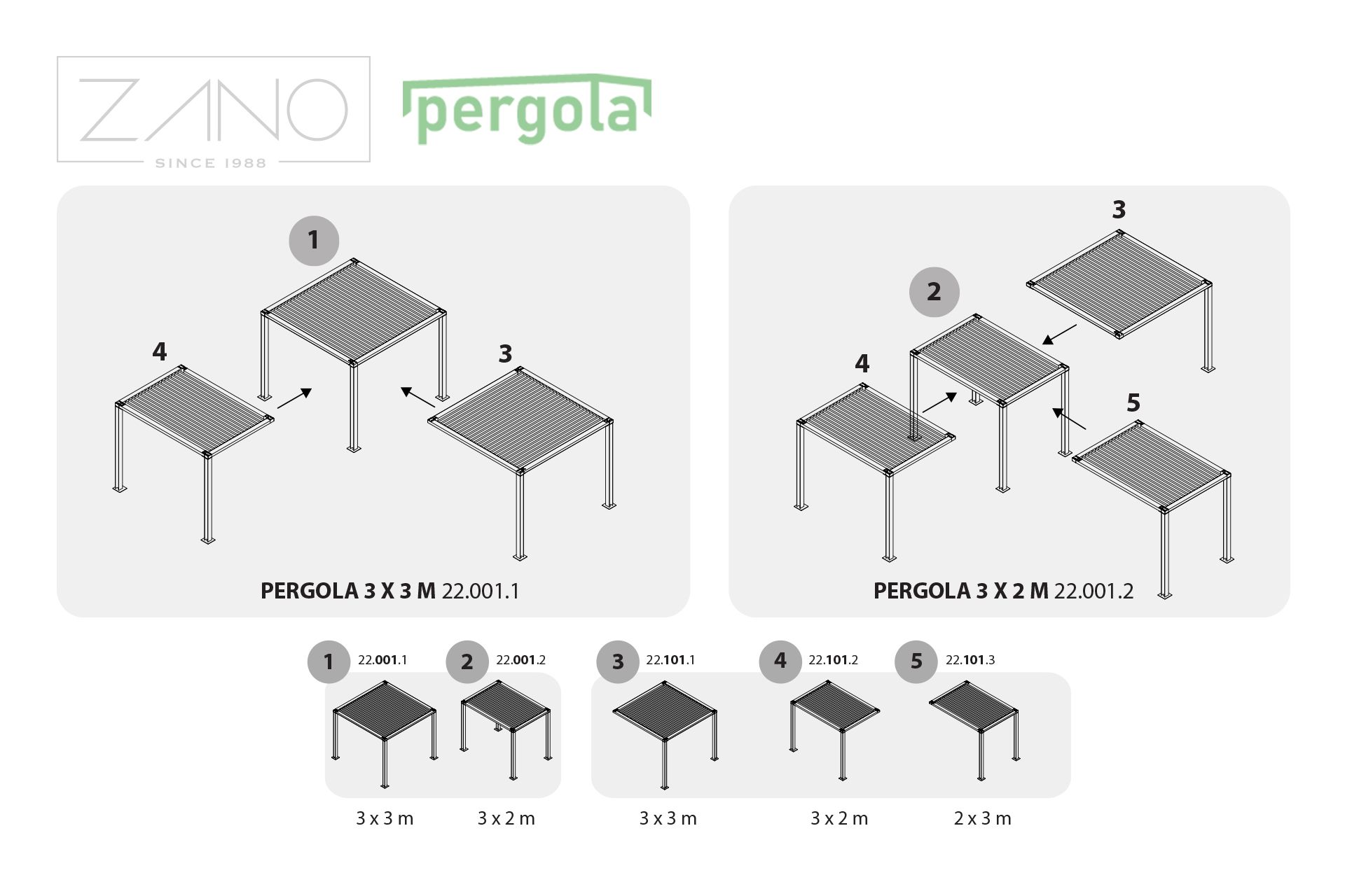 Segmenti di pergola | ZANO Arredo urbano Segmenti di pergola | ZANO Arredo urbano