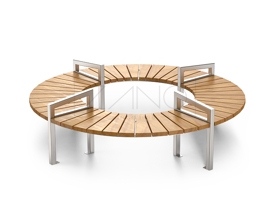 panchine rotonde per centri commerciali