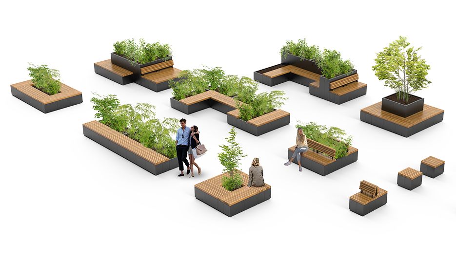 Linea Quadro di ZANO arredo urbano