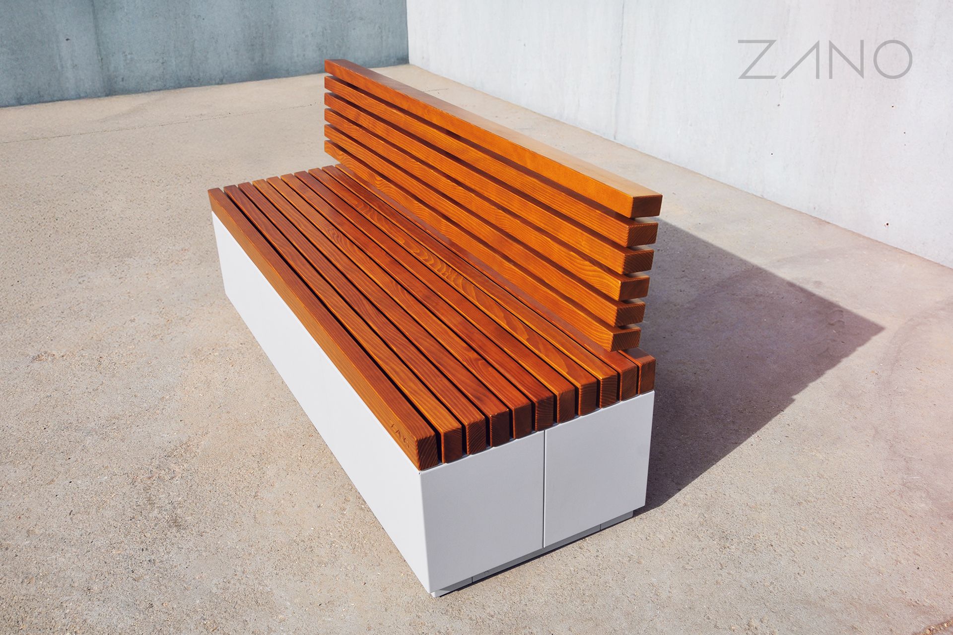 Quadro - panchina urbana con schienale Quadro - panchina urbana con schienale