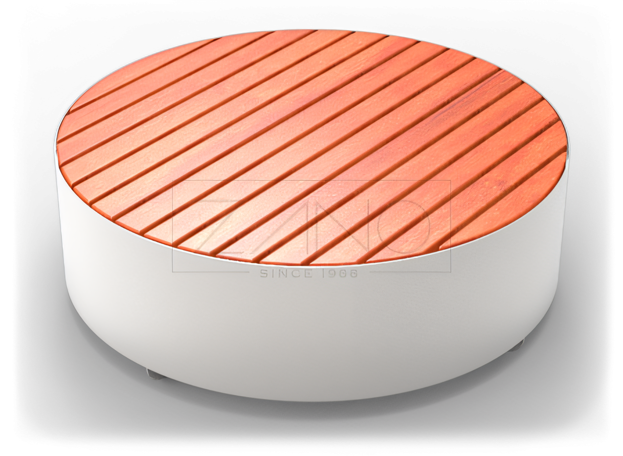 Panchina modulare moderna in acciaio inox