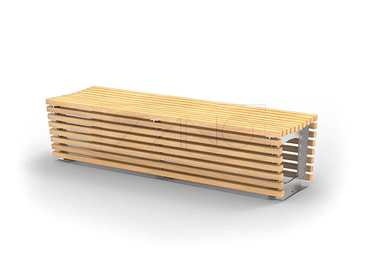 Panchina Flash modulare in acciaio inox Panchine urbane, modulari, moderne