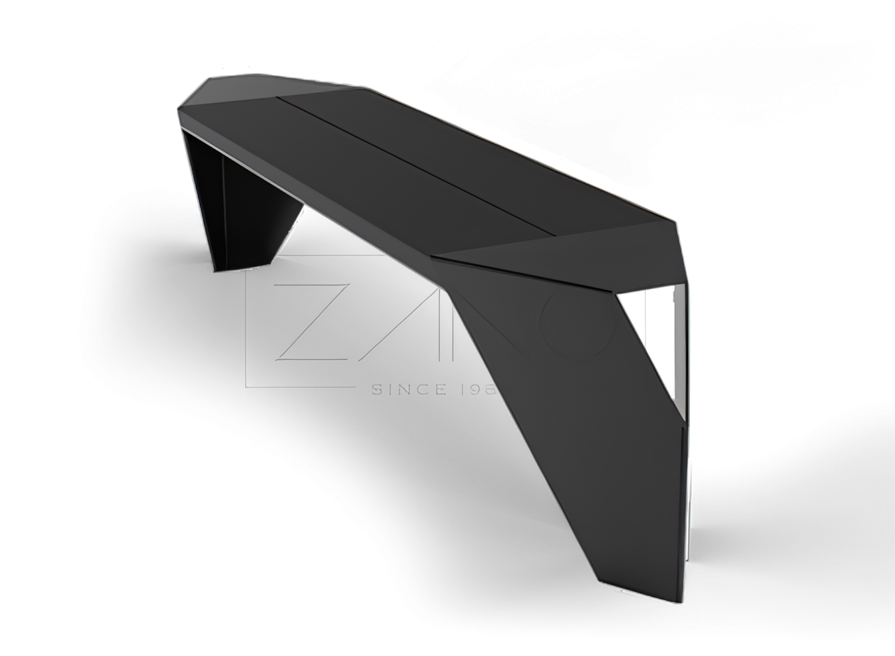 Panchina IVO city 02.445.2 acciaio al carbonio verniciato a polvere nera Panchina IVO city 02.445.2 acciaio al carbonio verniciato a polvere nera