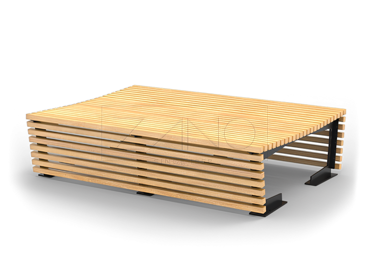 Panchina urbana dell'azienda di arredo urbano ZANO Panchina urbana dell'azienda di arredo urbano ZANO