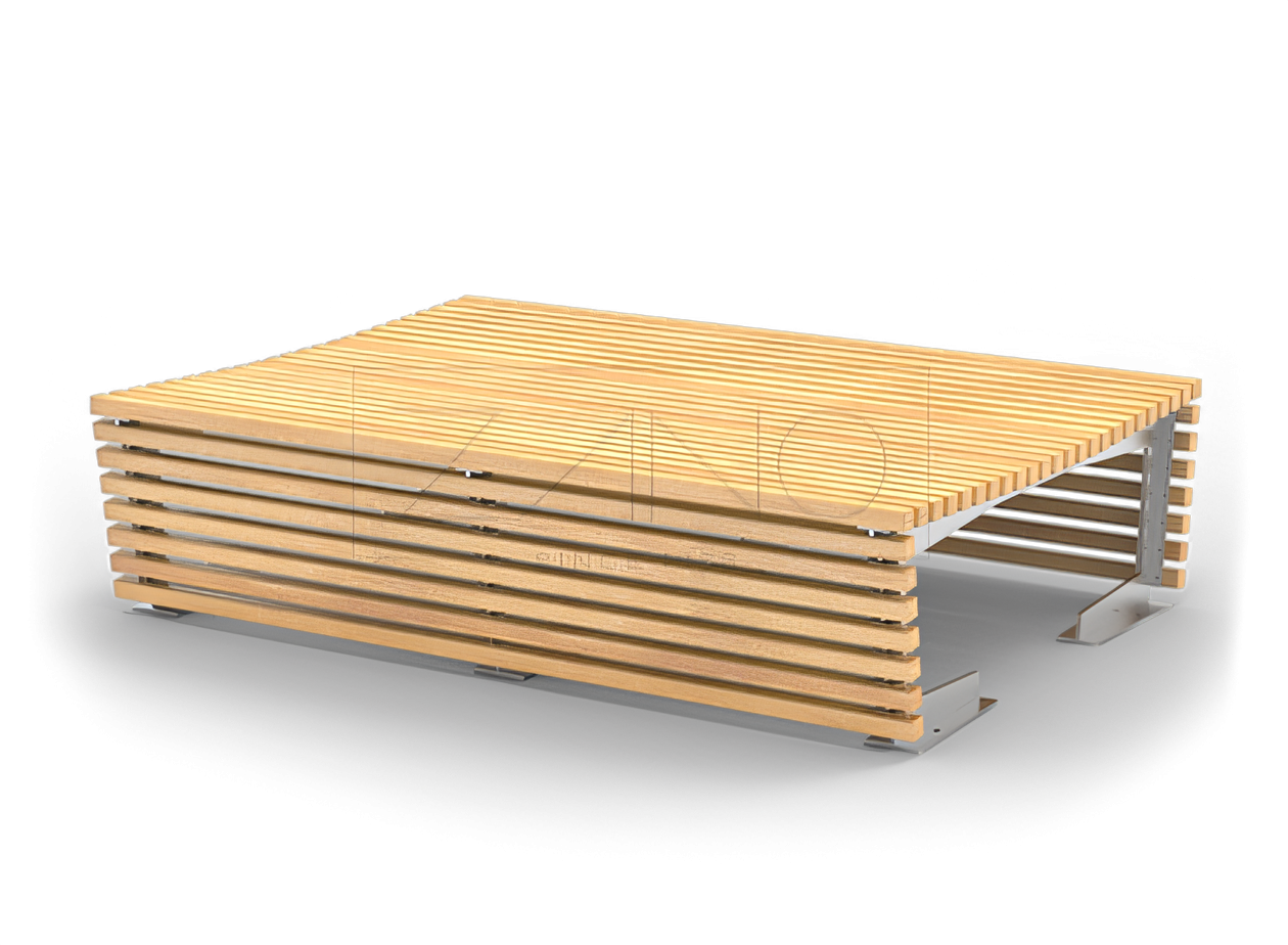 Panchina doppia larghezza Flash Ampia panchina cittadina