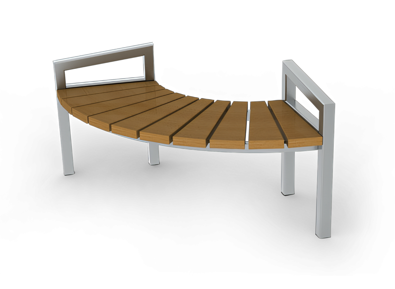 panche moderne arrotondate da galleria