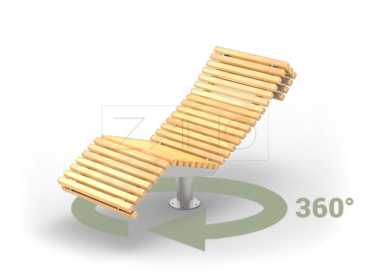 Lettino da citt&agrave; e da parco