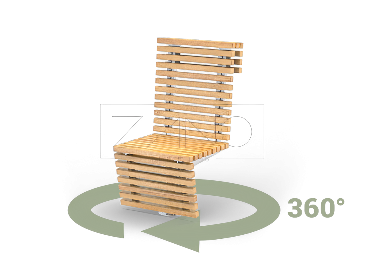 Sedia girevole in acciaio inox Sedia girevole in acciaio inox