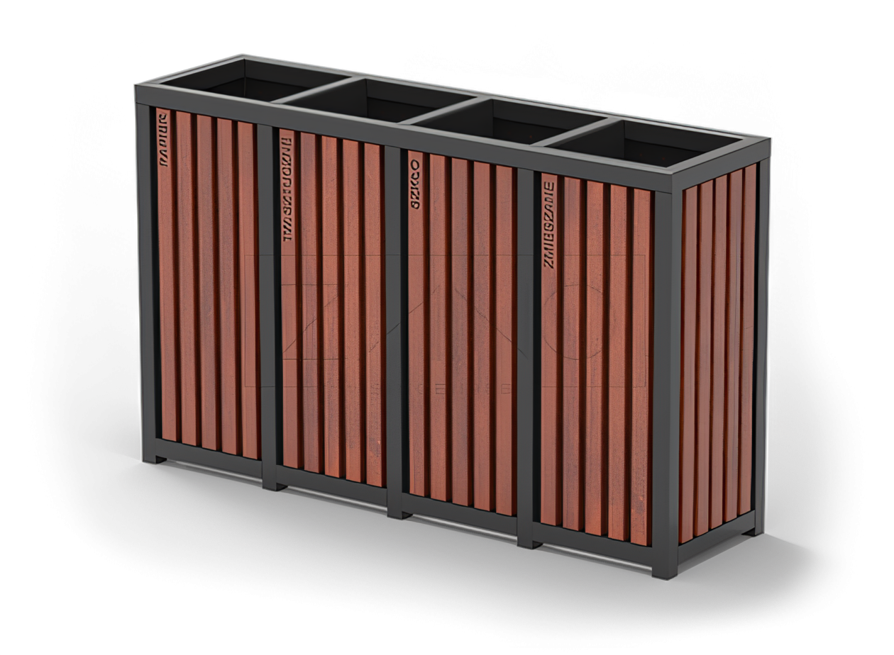 Cestino comunale per la raccolta differenziata Cestino comunale per la raccolta differenziata