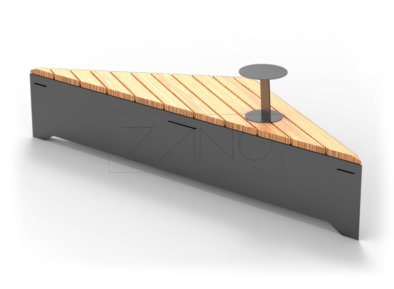 Panca modulare moderna in acciaio Panca modulare moderna in acciaio