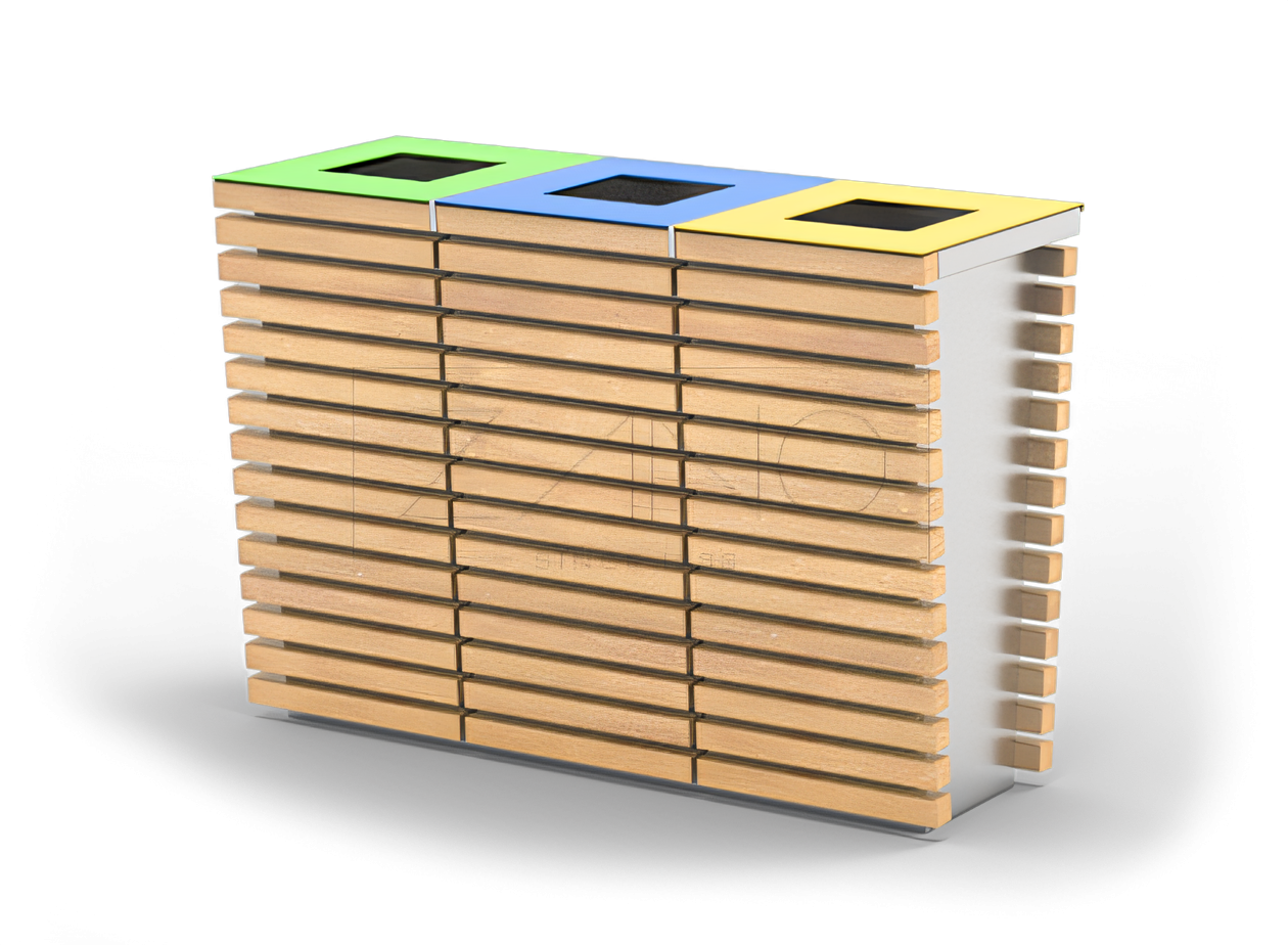 Cestini per il riciclaggio in acciaio inox Cestini per il riciclaggio in acciaio inox