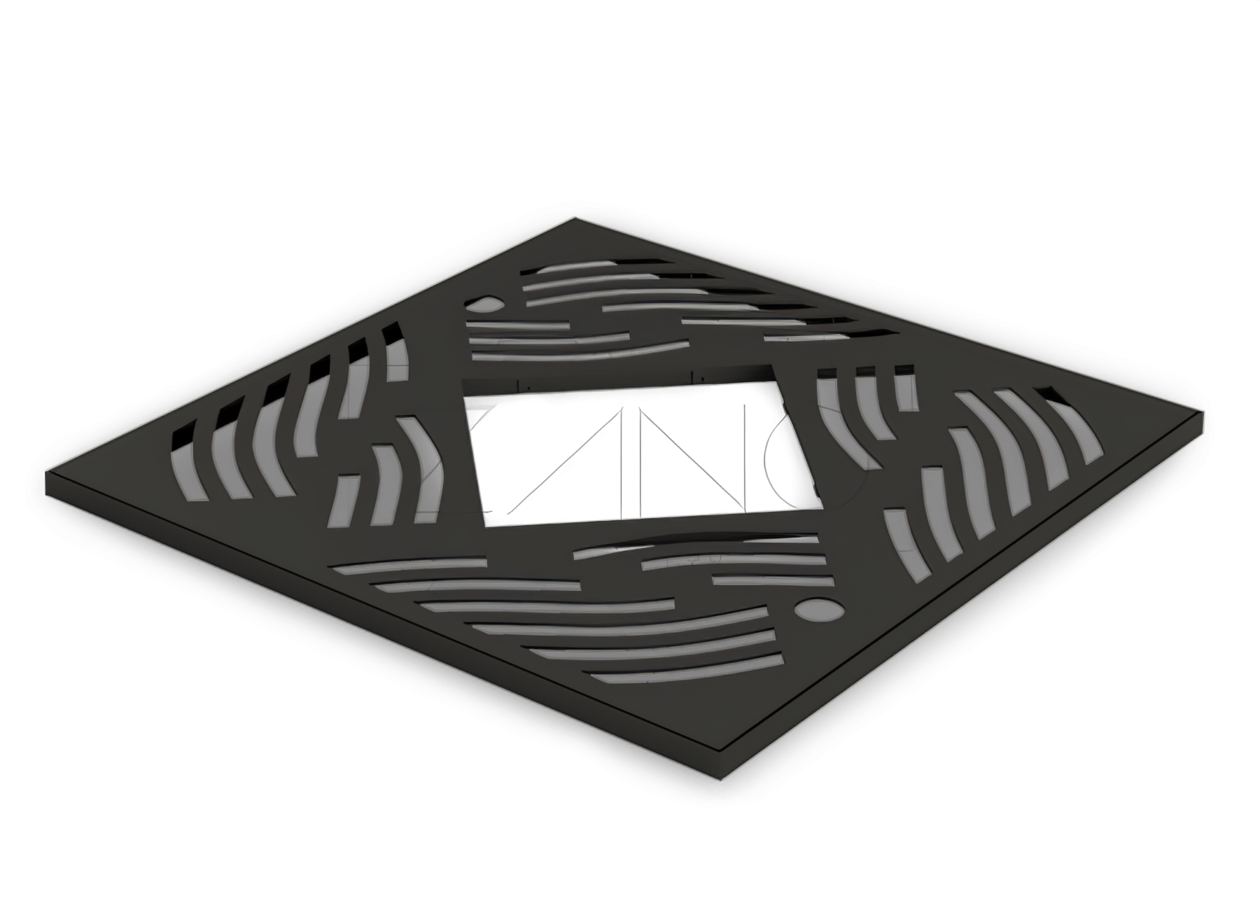 Traliccio decorativo quadrato per alberi