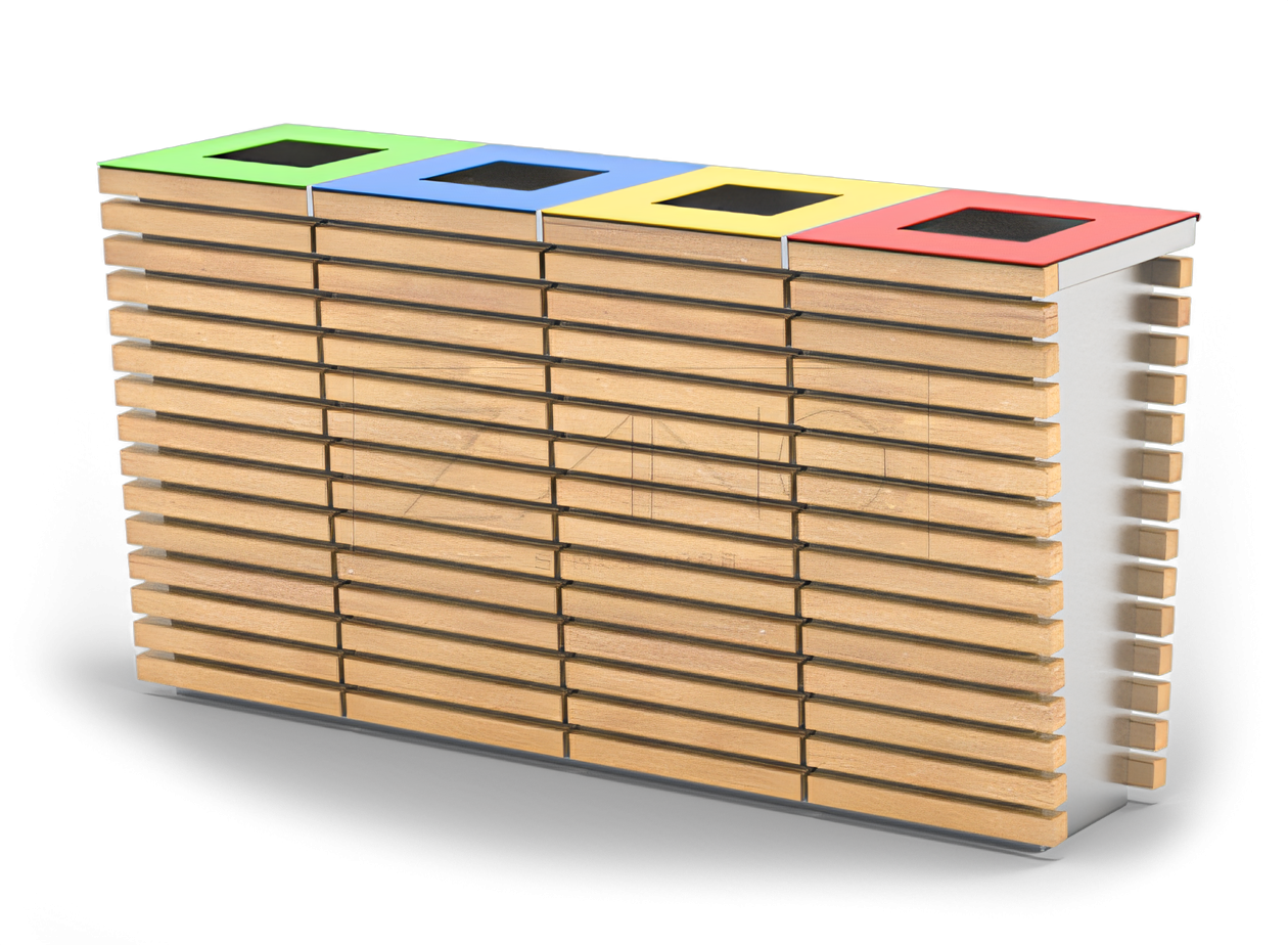 Cestini per il riciclaggio in acciaio inox Cestini per il riciclaggio in acciaio inox