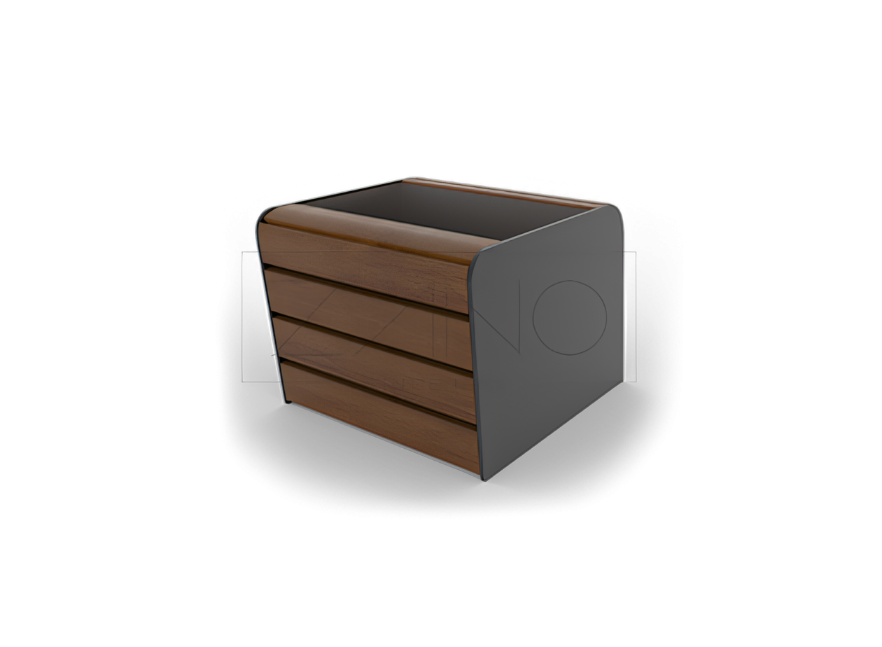 Vaso morbido 06.012.1.S acciaio al carbonio Vaso morbido di dimensioni S come estensione della panca Soft 02.412, in acciaio nero