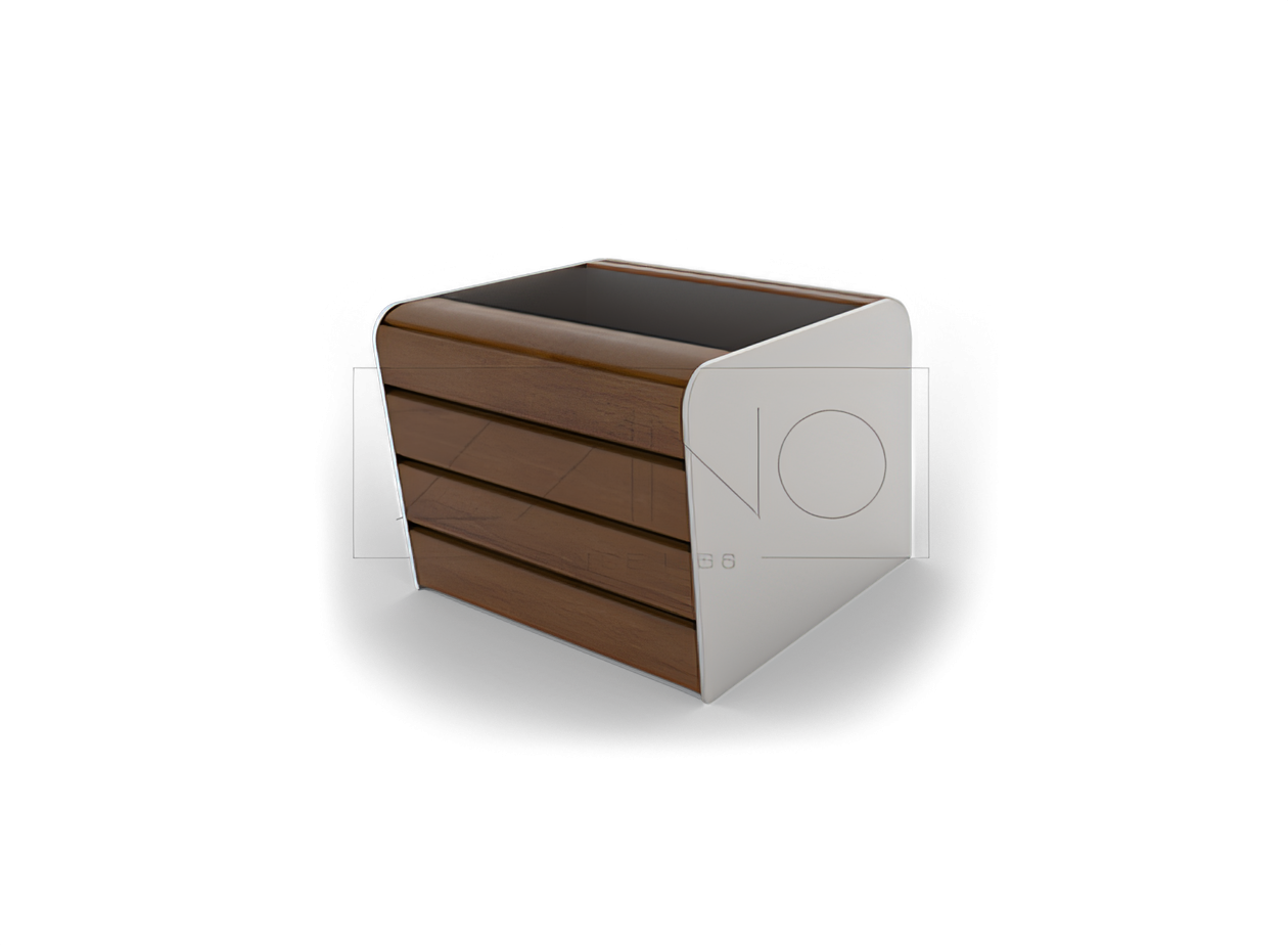 Vaso morbido di dimensioni S come estensione del banco Soft 02.412, in acciaio inox