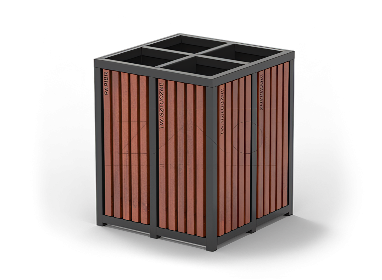 Cestini per il riciclaggio all'aperto Cestini per il riciclaggio all'aperto