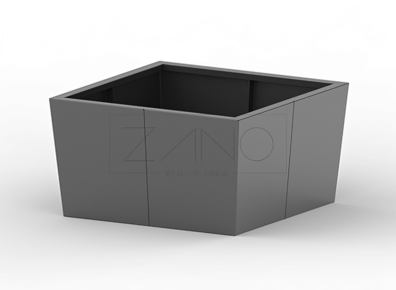 Vaso Tulipano in acciaio nero misura L Vaso Tulipano in acciaio nero misura L