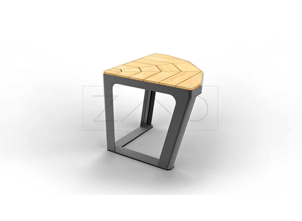 Sedile Scandik a 90 gradi Connettore per panche Scandik in acciaio al carbonio verniciato a polvere RAL 9005