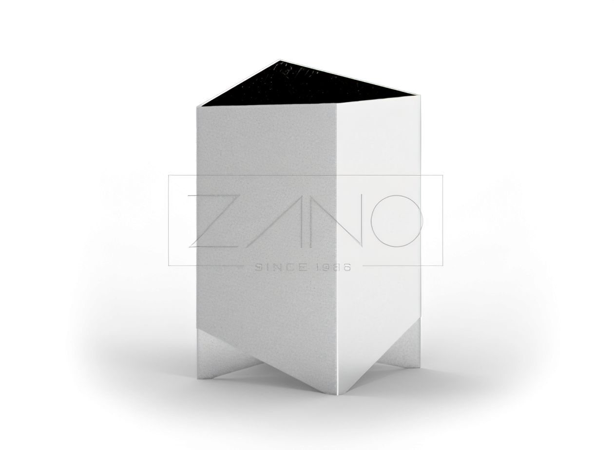 Vaso urbano in acciaio inox