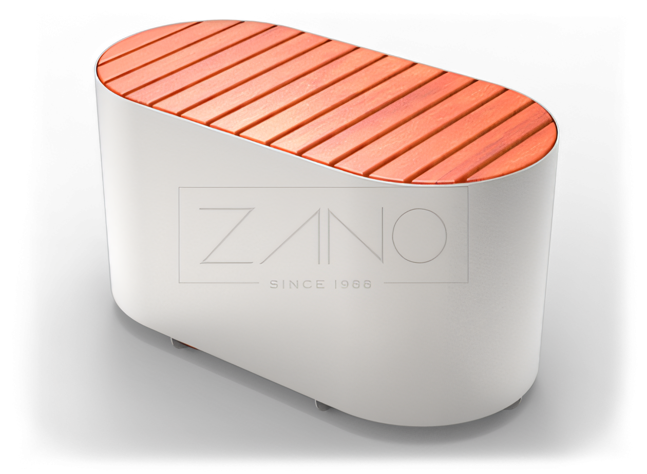 Panca modulare moderna in acciaio inox