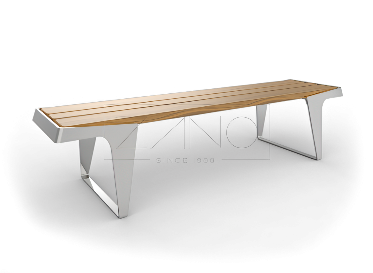 Panchina da citt&agrave; senza schienale