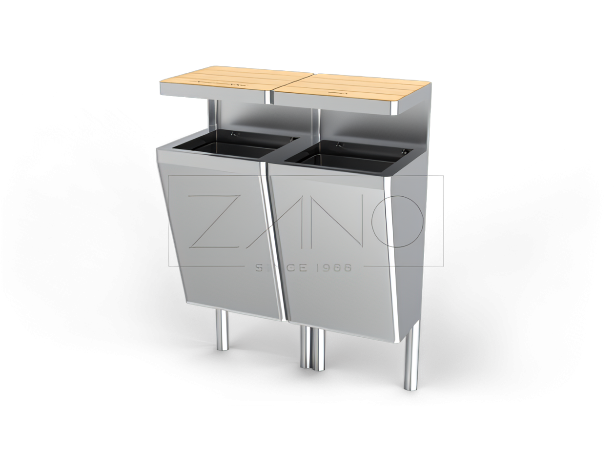 Scandik - Cestino per rifiuti a due camere Scandik - Cestino per rifiuti a due camere