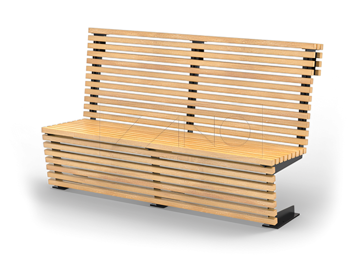 Panchina flash 02.025 panchina in acciaio nero