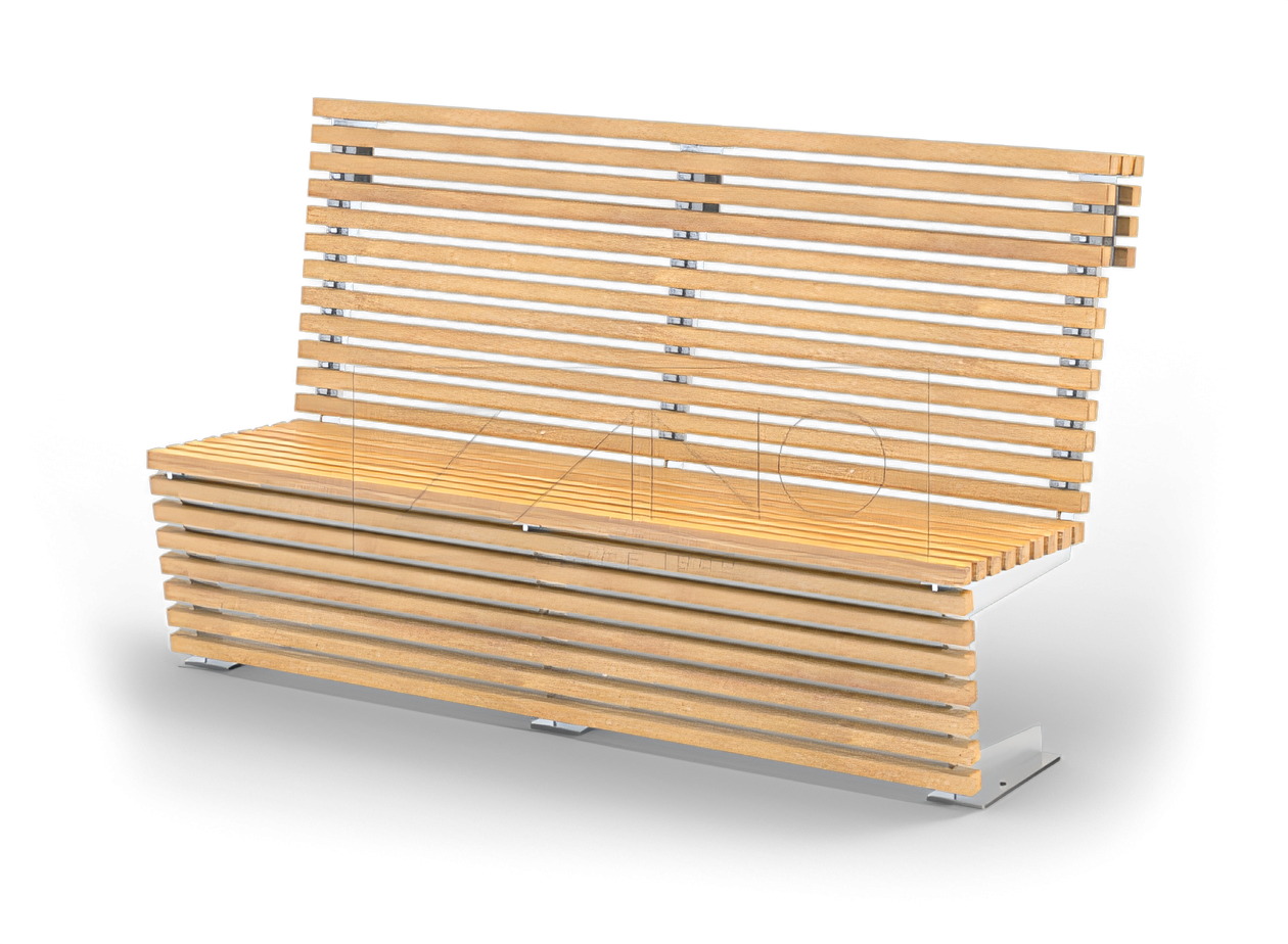 Panchina flash 02.025 panchina in acciaio inox