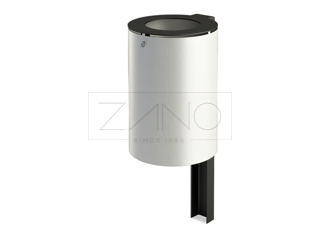 Cestino per rifiuti con secchio in acciaio