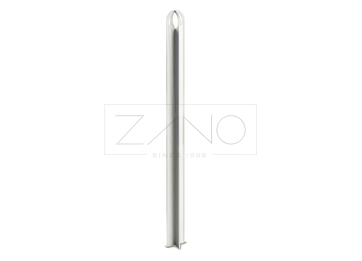 Paletti in acciaio inox per spazi moderni. barre piatte per la protezione degli edifici