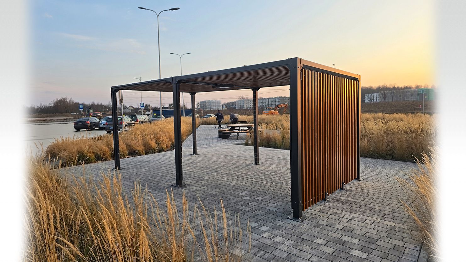 Pergole con copertura parasole