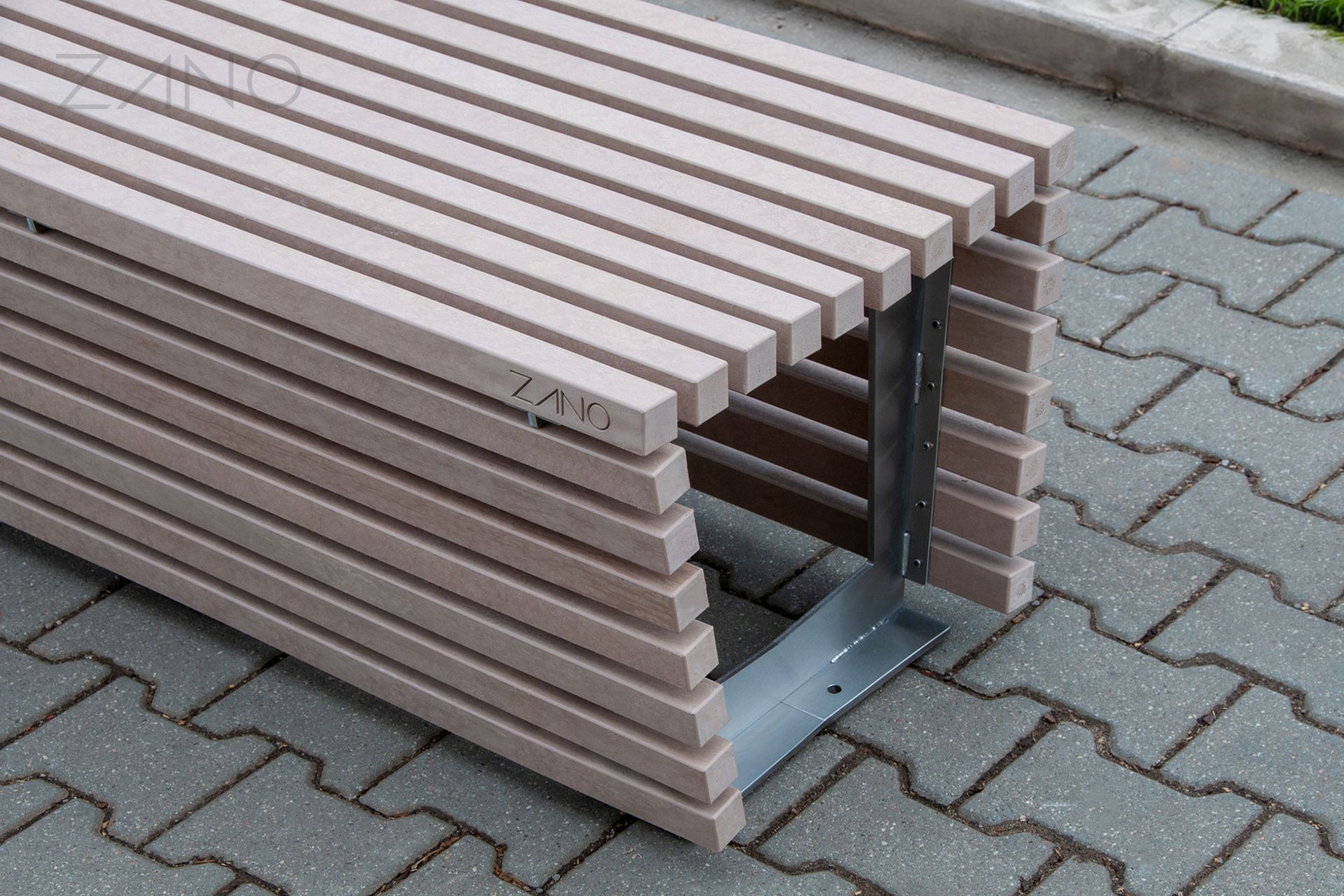 Asse composita effetto legno, colore teak