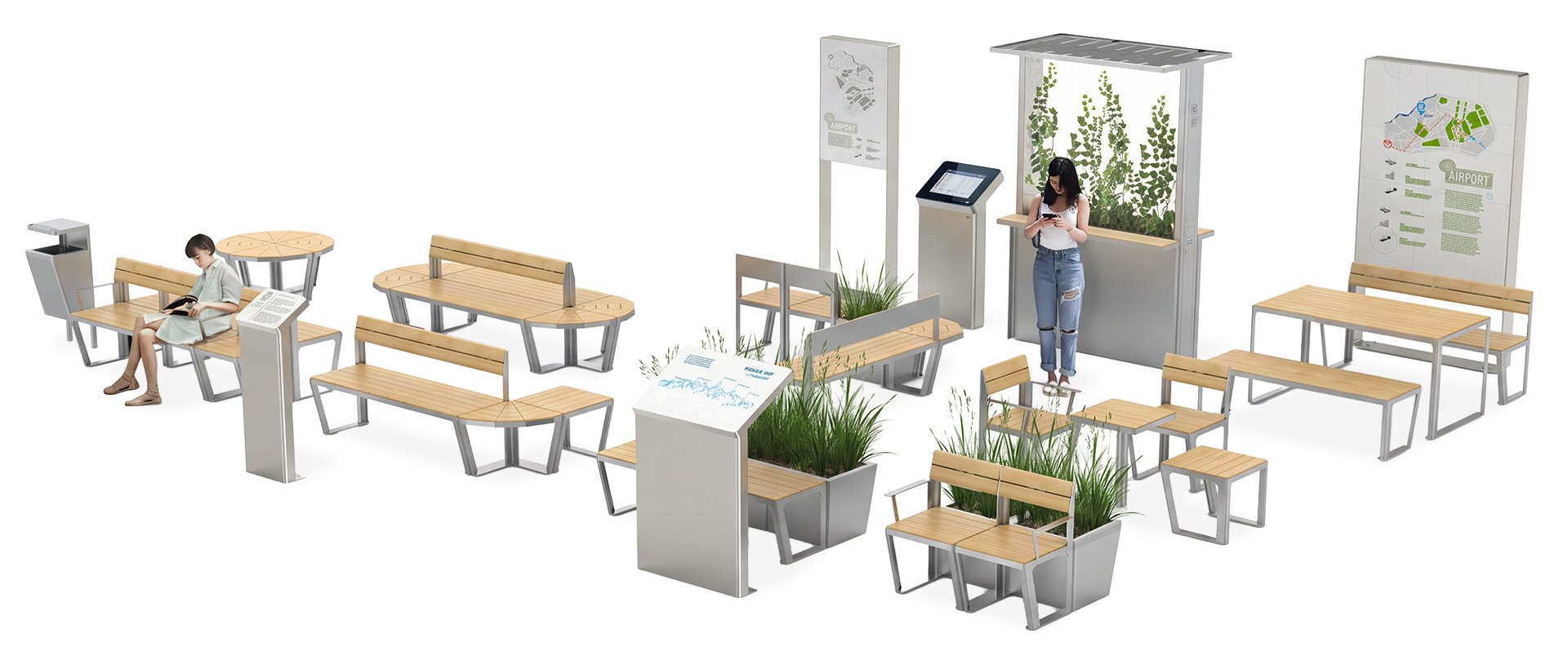 Linea di arredo urbano Scandik