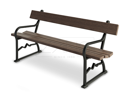panchine da parco in stile retrò