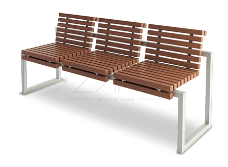 Classica panchina da parco e da strada in stile retrò