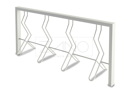 cavalletti per biciclette moderni in acciaio inox