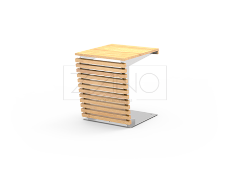 Tavolo con piano in legno