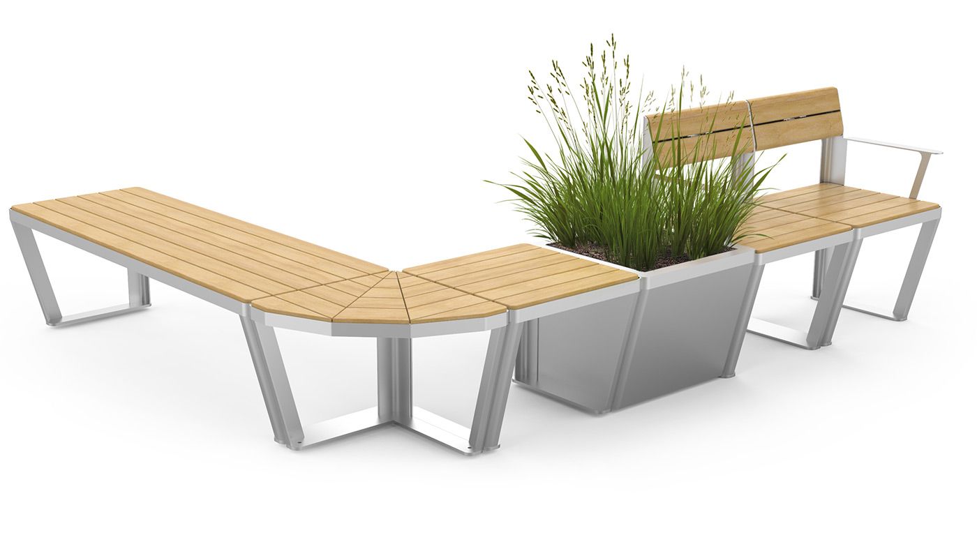 Scandik arredo urbano | Panchine, fioriere, sedute