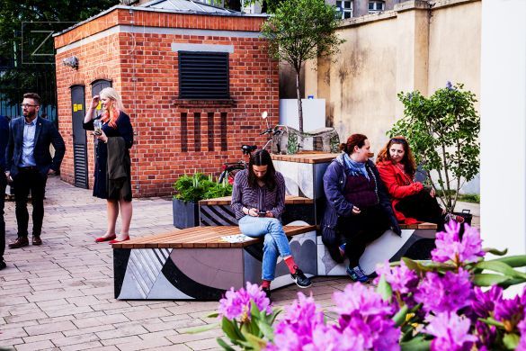 Relax a Lodz | panchina realizzata per Izabela Bołoz