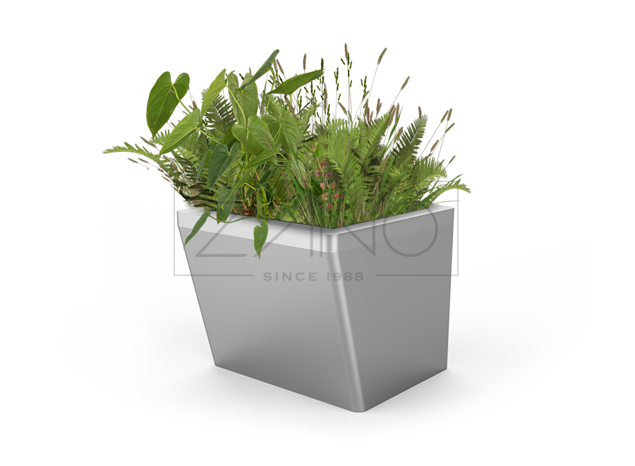 Vaso stradale modulare in acciaio inox